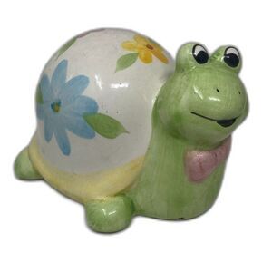 Vintage StoneHouse Turtle Adorable Kids Room Decor Piggy Bank Anthropomorphic